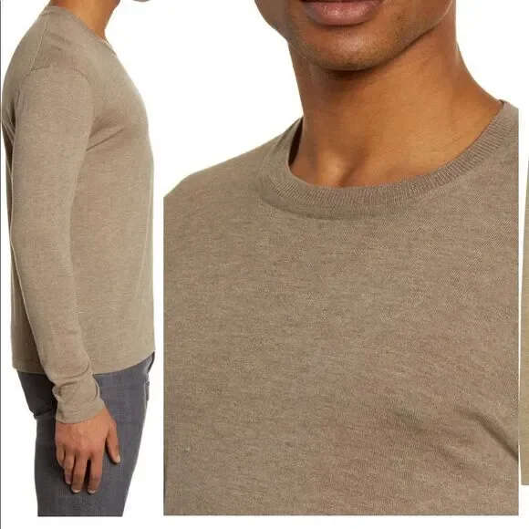BLDWNMen’s crew neck wool blend lightweight sweater size M, NWT